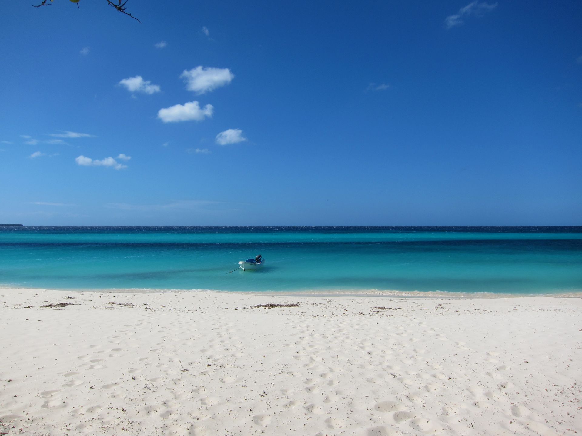 Playa blanca de República Dominicana